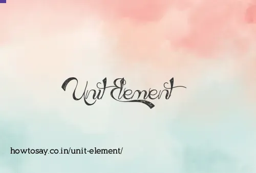 Unit Element