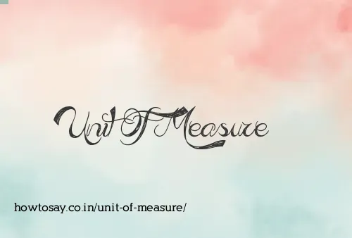 Unit Of Measure