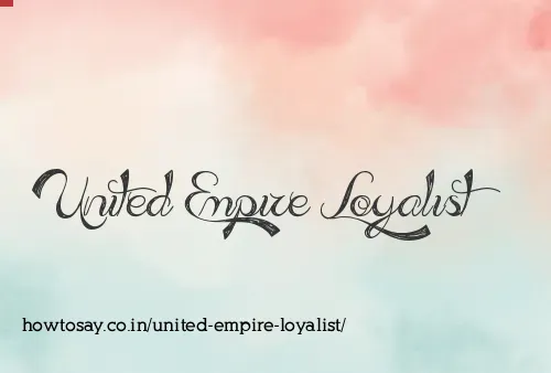 United Empire Loyalist