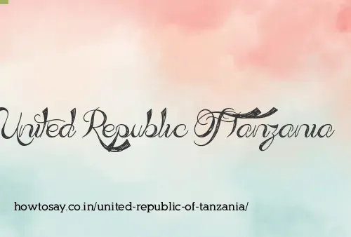 United Republic Of Tanzania