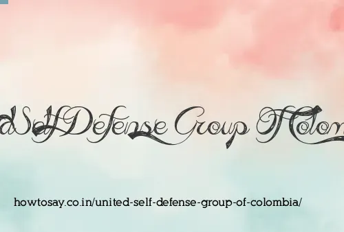 United Self Defense Group Of Colombia