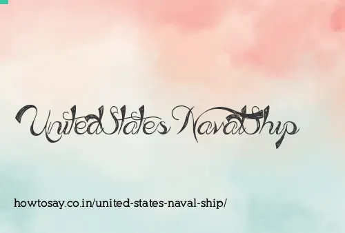 United States Naval Ship