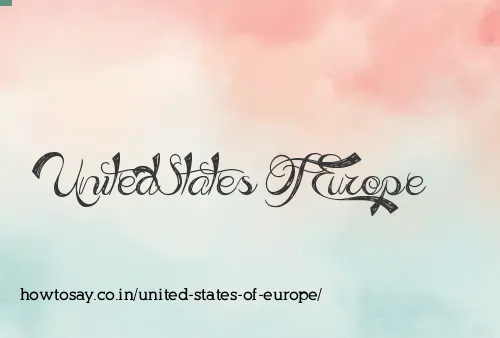 United States Of Europe