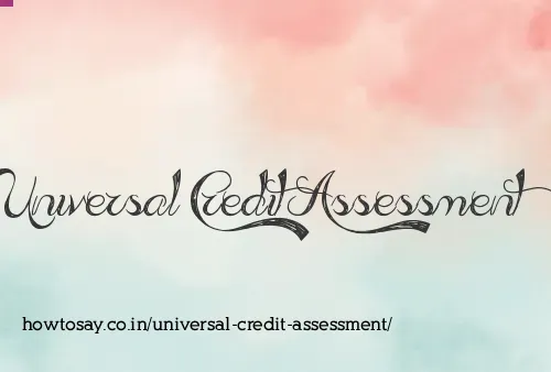 Universal Credit Assessment