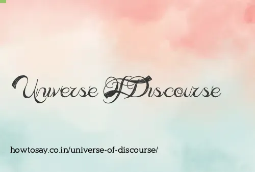 Universe Of Discourse