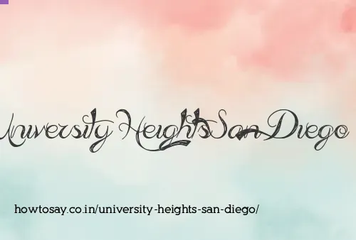 University Heights San Diego