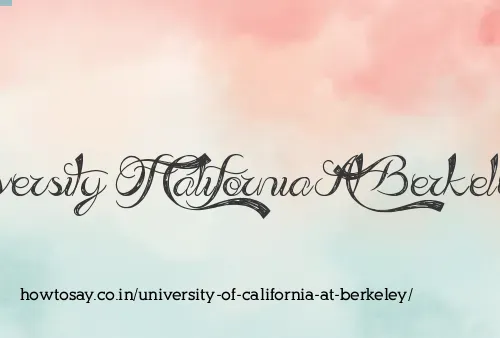 University Of California At Berkeley