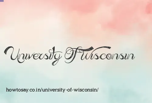 University Of Wisconsin