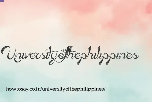 Universityofthephilippines
