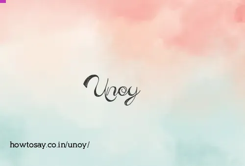 Unoy
