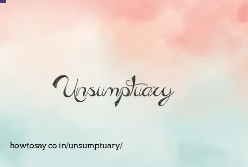 Unsumptuary