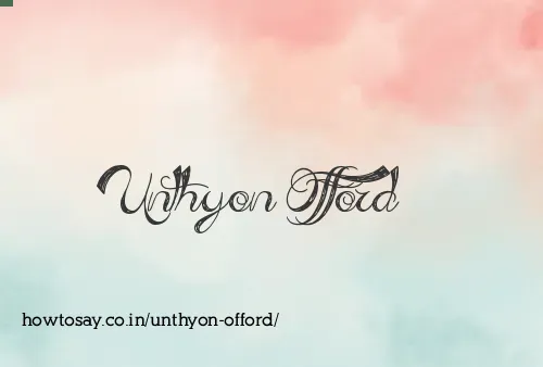 Unthyon Offord