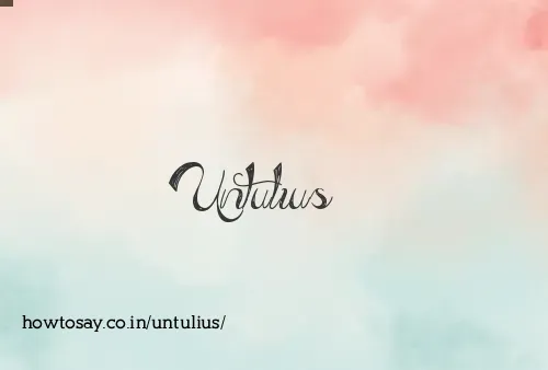 Untulius