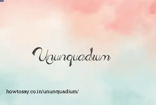 Ununquadium