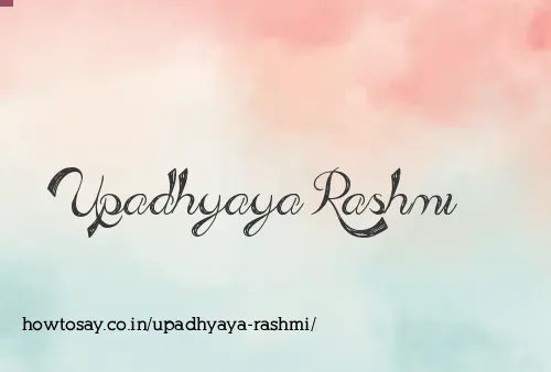 Upadhyaya Rashmi