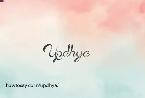 Updhya