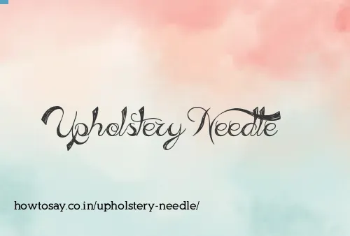 Upholstery Needle