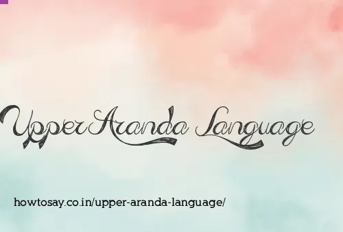 Upper Aranda Language