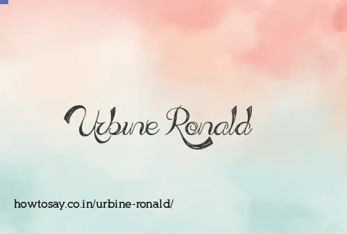 Urbine Ronald