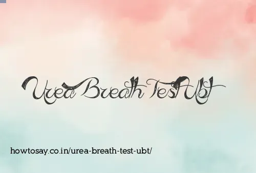 Urea Breath Test Ubt