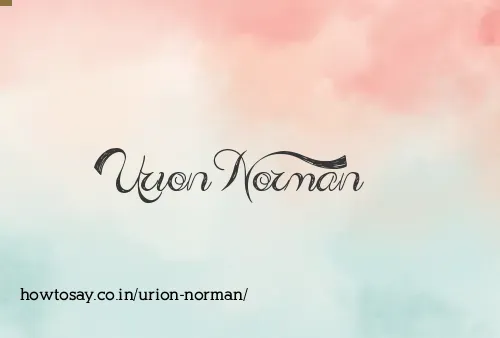 Urion Norman