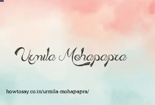Urmila Mohapapra