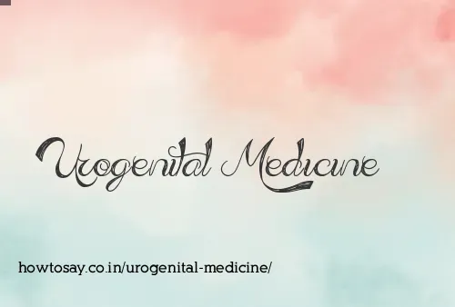 Urogenital Medicine