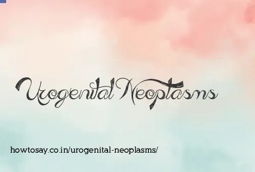 Urogenital Neoplasms