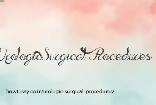 Urologic Surgical Procedures