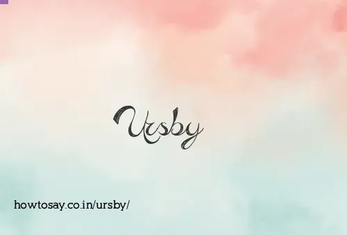 Ursby