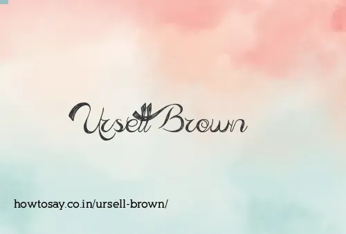 Ursell Brown