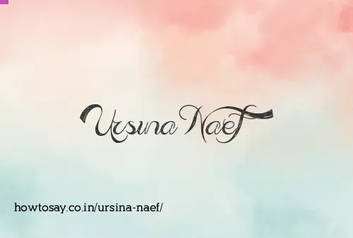 Ursina Naef