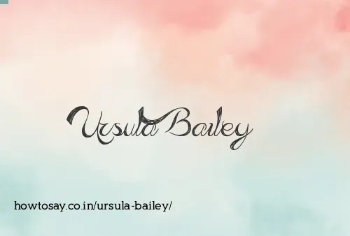 Ursula Bailey