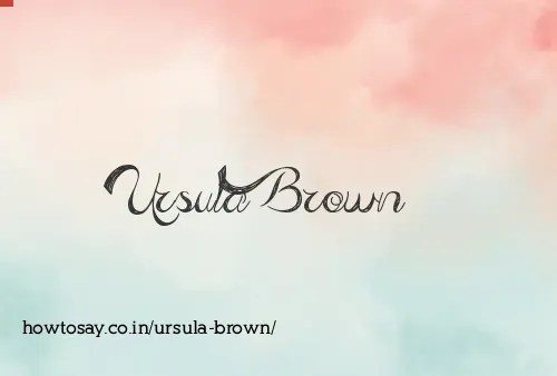 Ursula Brown
