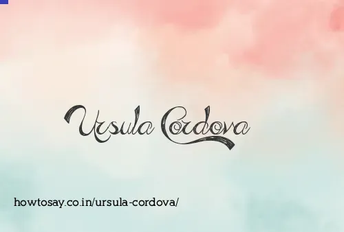 Ursula Cordova