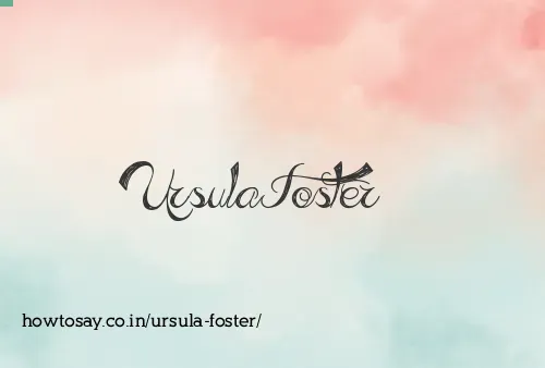Ursula Foster