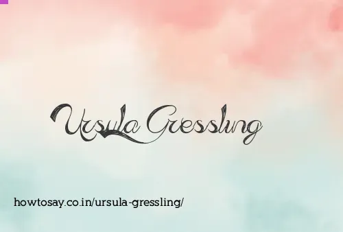 Ursula Gressling