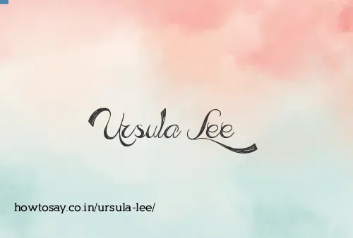 Ursula Lee