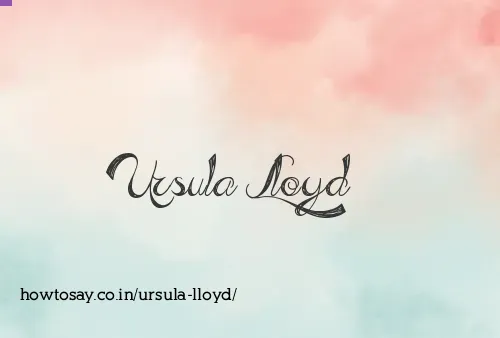 Ursula Lloyd