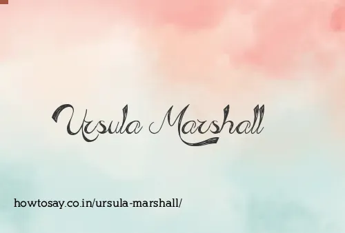 Ursula Marshall
