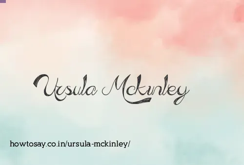 Ursula Mckinley