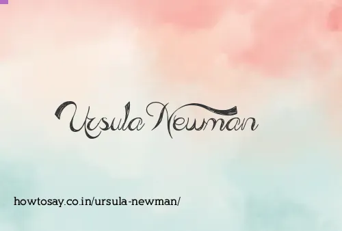 Ursula Newman
