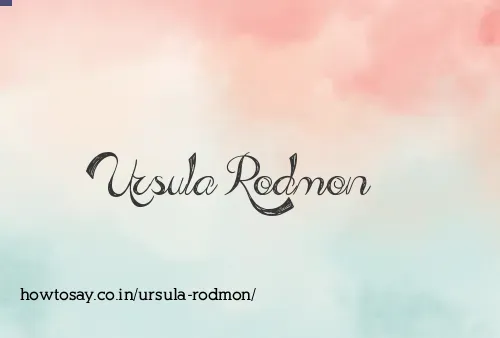 Ursula Rodmon