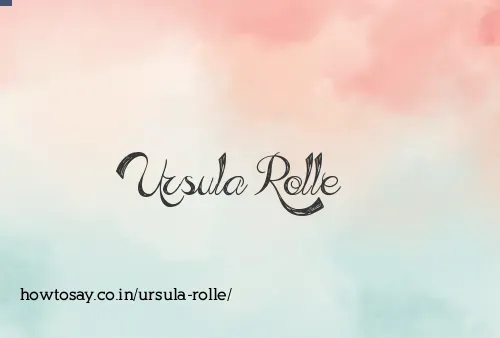 Ursula Rolle