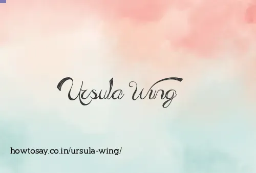 Ursula Wing