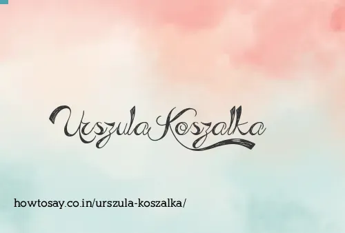 Urszula Koszalka