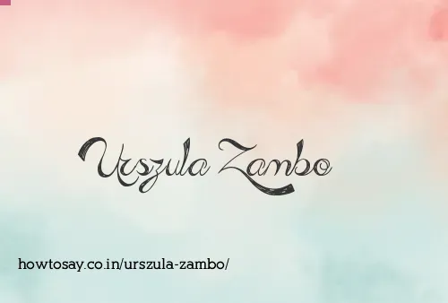 Urszula Zambo