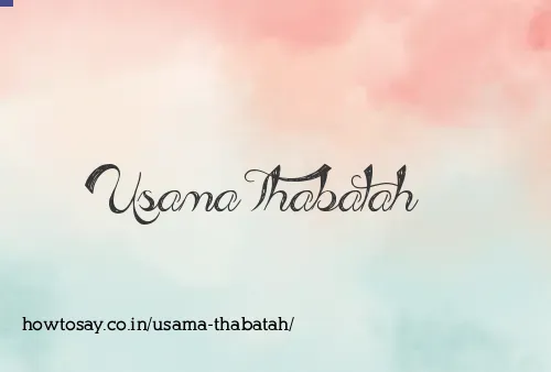 Usama Thabatah