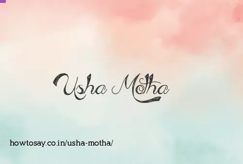 Usha Motha