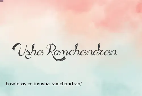 Usha Ramchandran